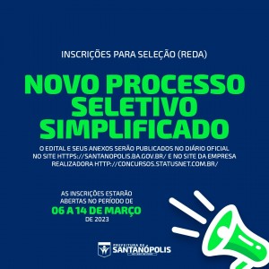 NOVO PROCESSO SELETIVO SIMPLIFICADO (REDA)