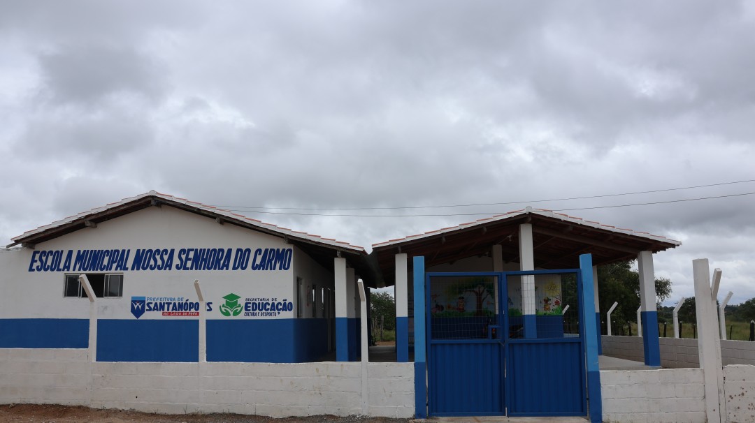 Prefeitura de Santanópolis Amplia e Moderniza Escola Municipal Nossa Senhora do Carmo na Comunidade de Sítio de Zazá